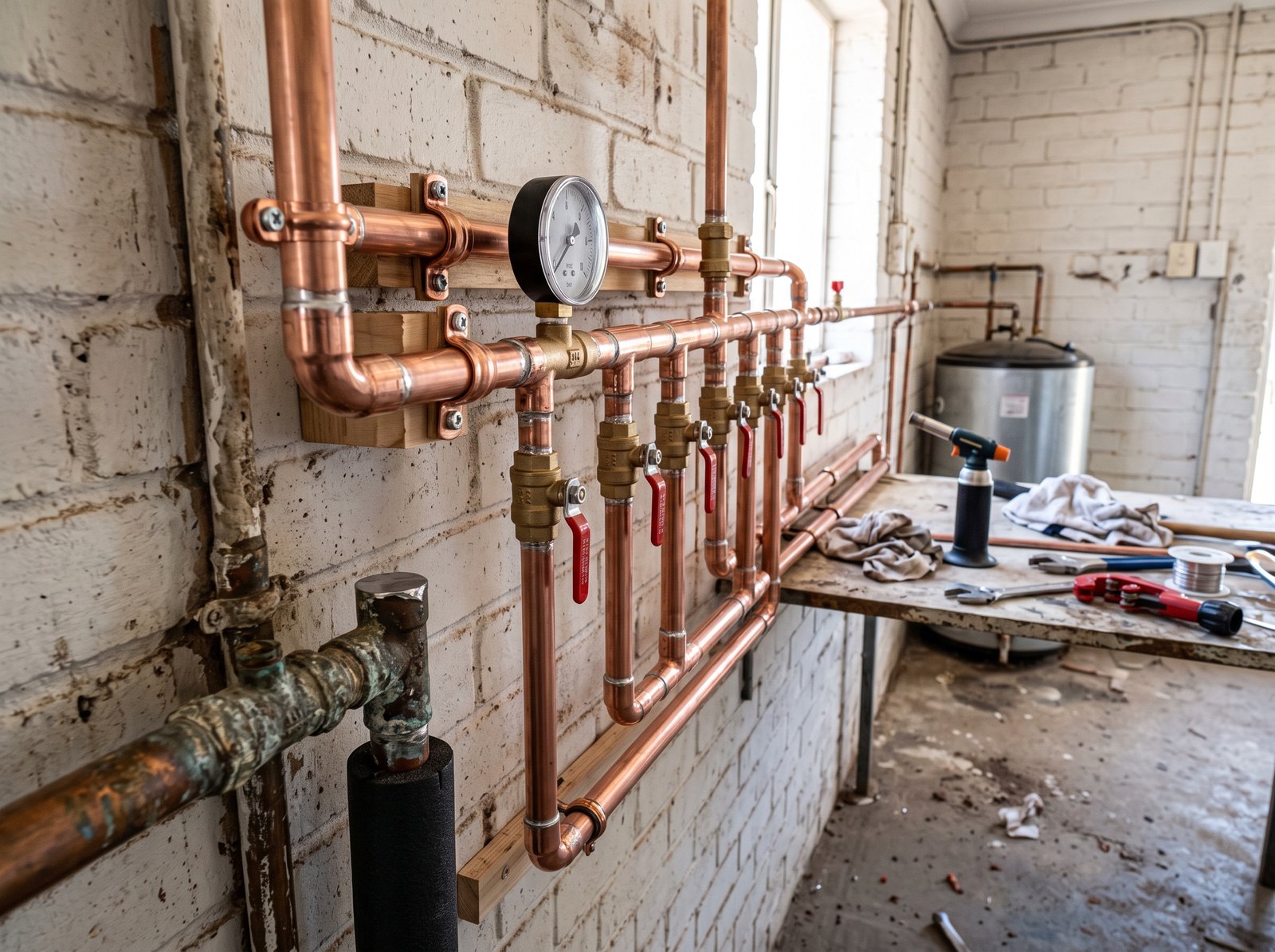 High-Pressure Copper Manifold Replacement in Sandton