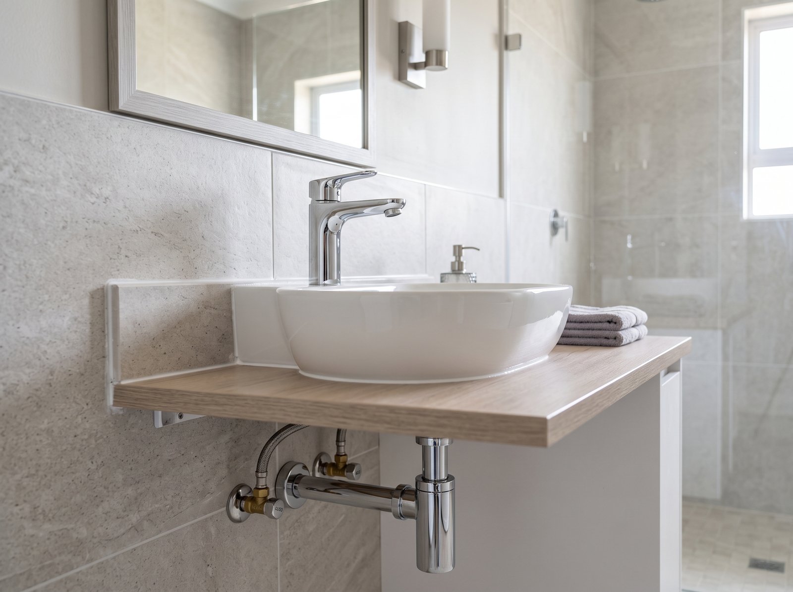 New bathroom basin and tap installation in Randburg