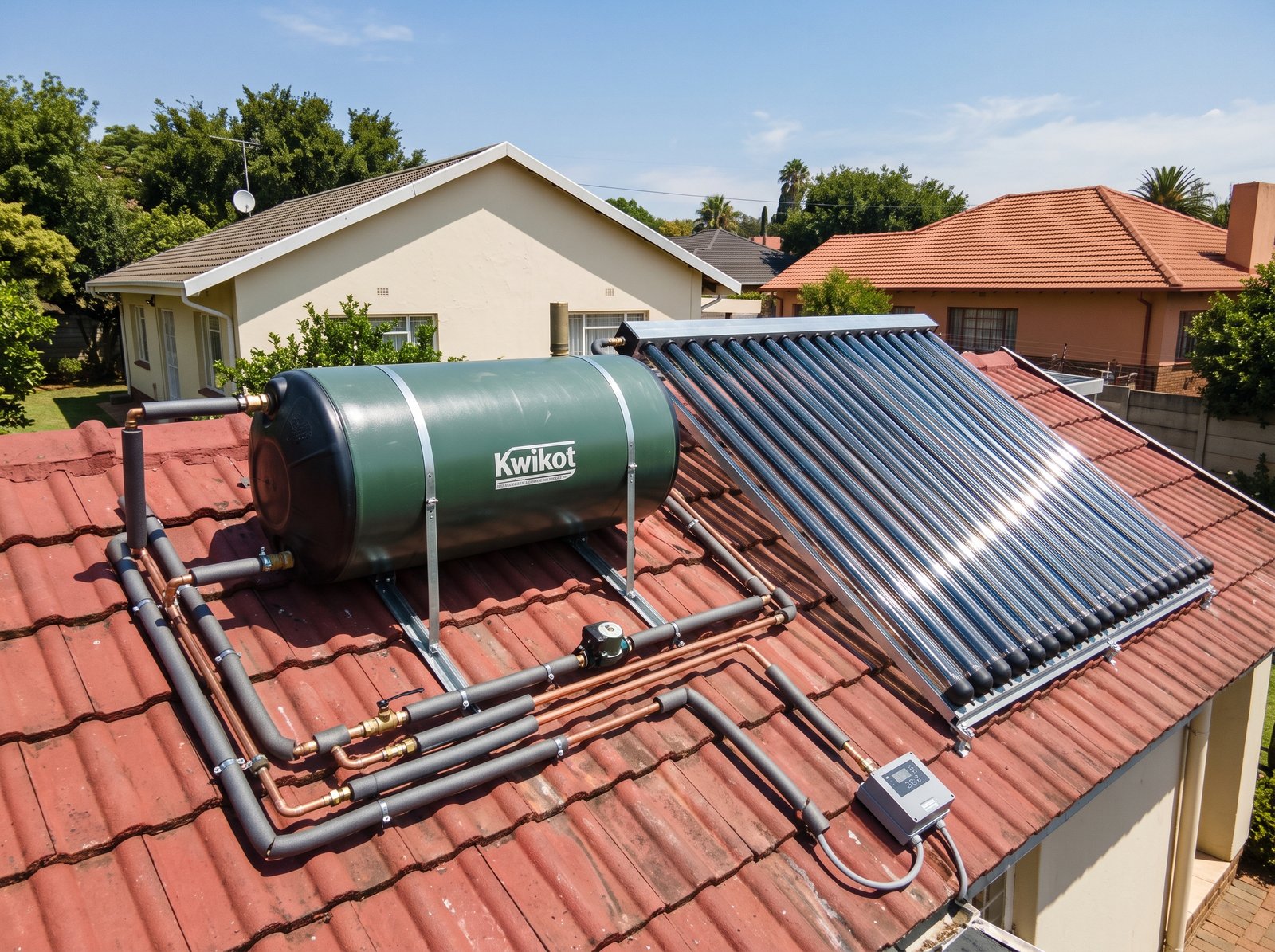 Solar geyser retrofit installation in Northcliff